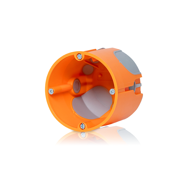 GK-TSD Flush-mounted drywall switch box / depth 61mm / orange